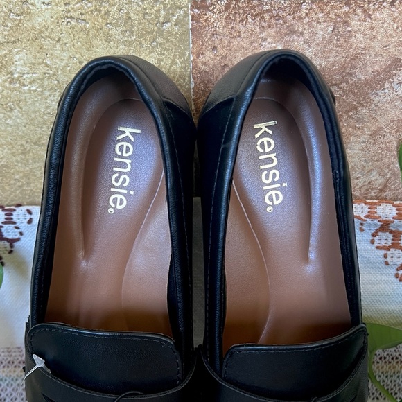 NEW Kensie Women’s Slip-On Gitty Dark Academia Penny Black Loafers, Size 8.5M - Picture 8 of 13